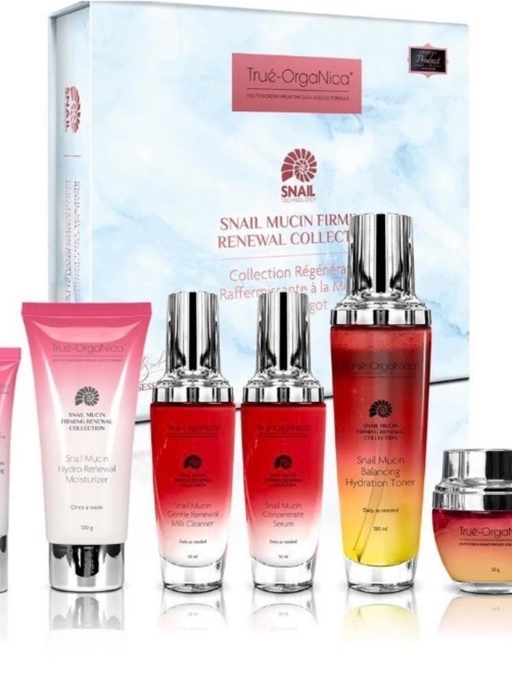 Prédiré Paris Snail Mucin Firming Renewal Collection Face Skin Care Set